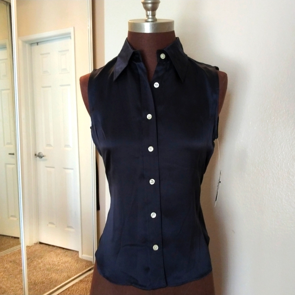 NWT_LAUREN Ralph Lauren silk top